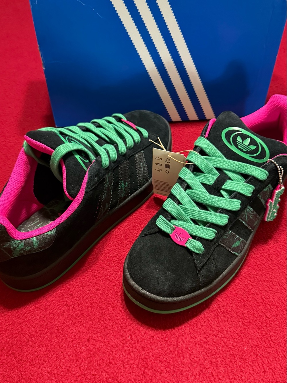 Adidas Campus 00s Black Pink Chunky Sneakers US 11M / 12.5W